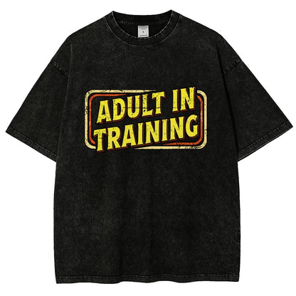 Adult In Training Vintage Distressed T-shirt