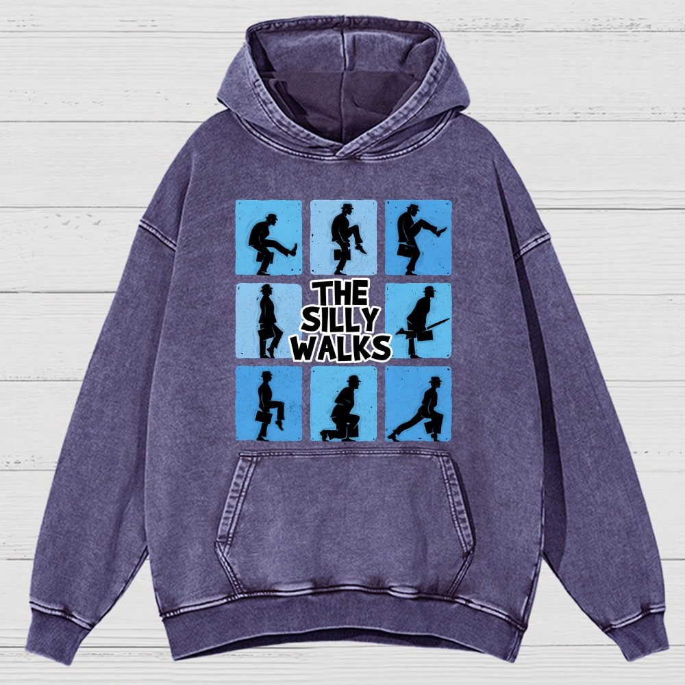 The Silly Walks Vintage Distressed Hoodie
