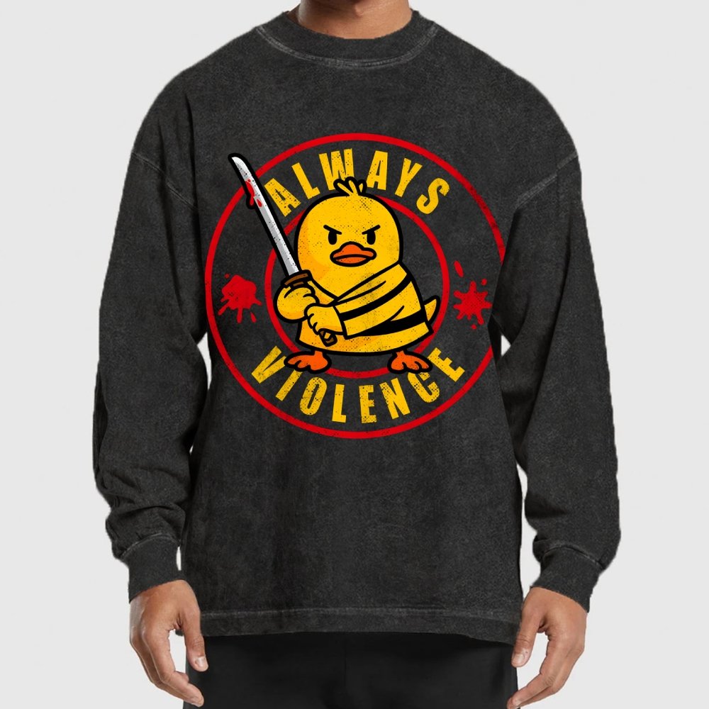 Always Violence Washed Long Sleeve Tee