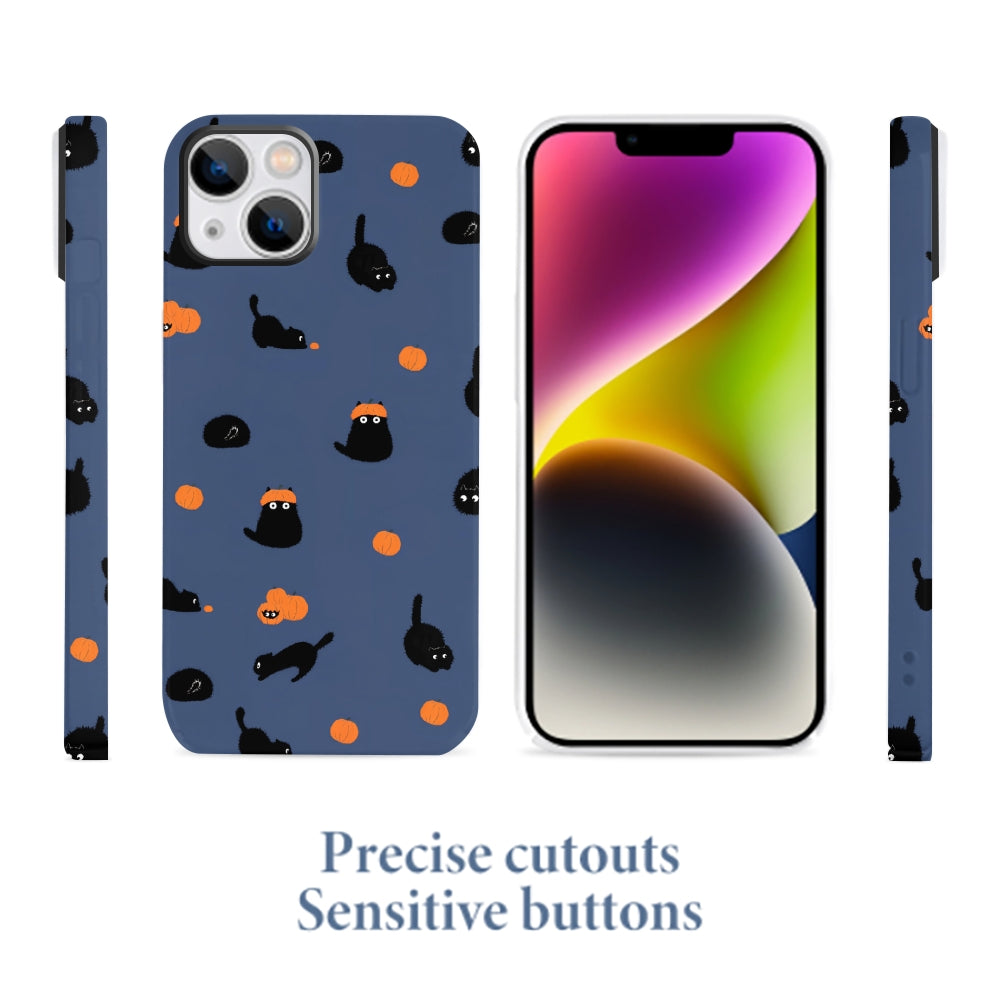 Halloween Pumpkin Black Cat Phone Cases
