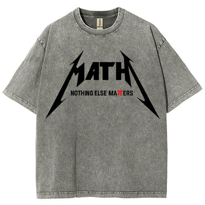 Math Nothing Else Matters Vintage Distressed T-shirt