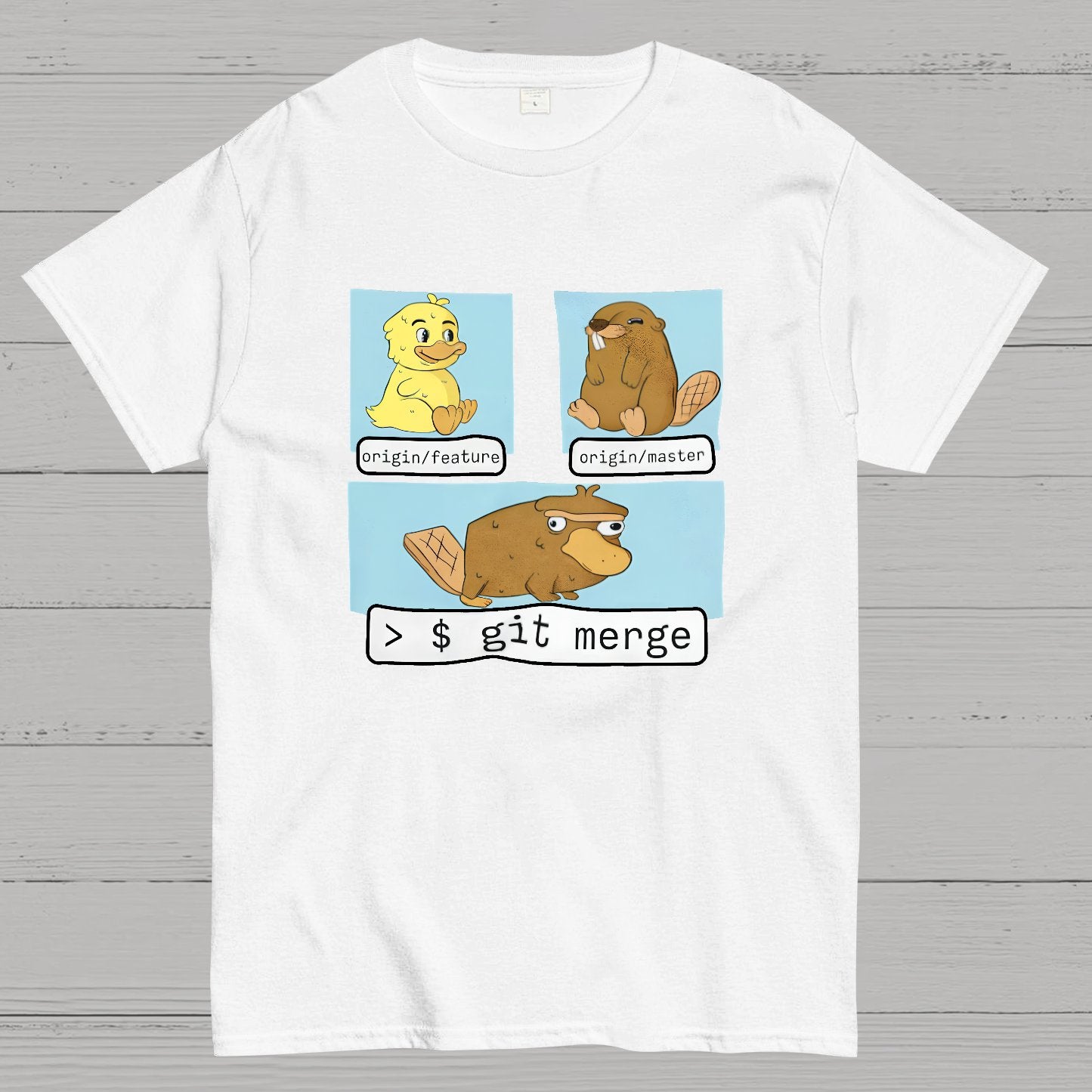 Git Merge Programmer Geeky T-Shirt