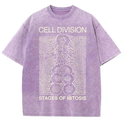 Cell Division- Stages of Mitosis Vintage Distressed T-shirt