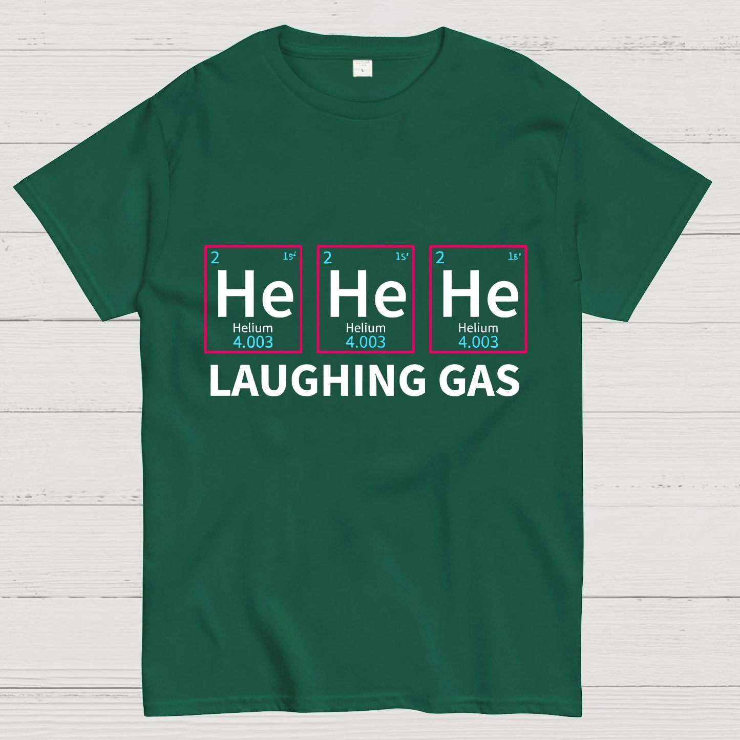Laughing Gas Periodic Table of Elements Geeky T-Shirt