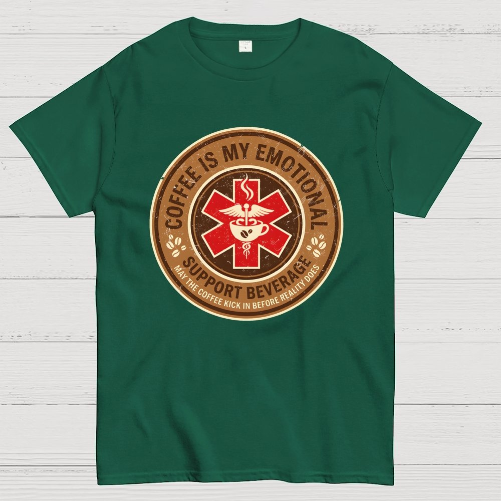 Coffee Is My Emotional Geek T-Shirt