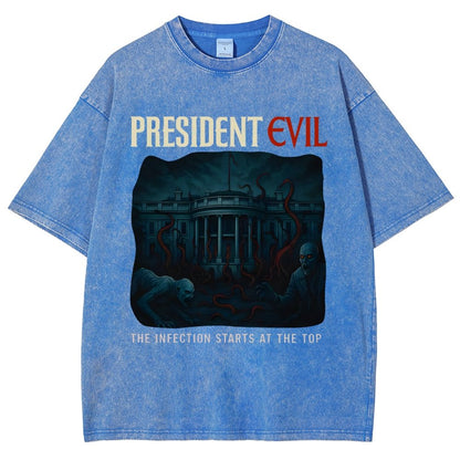 President Evil Vintage Distressed T-shirt