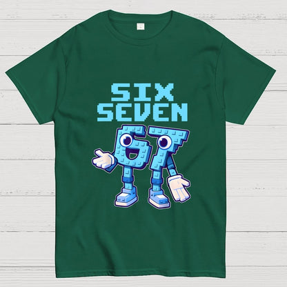 Six Seven Ice Cream Drip 67 Meme Gen Alpha Slang Geek T-Shirt