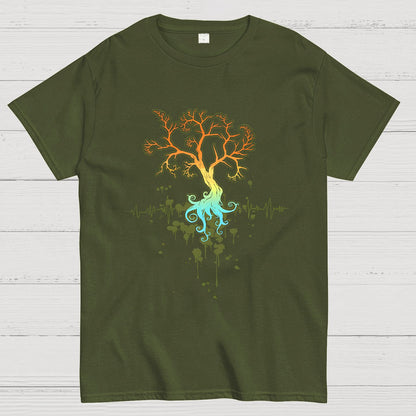 Fractal Tree Nerdy T-Shirt