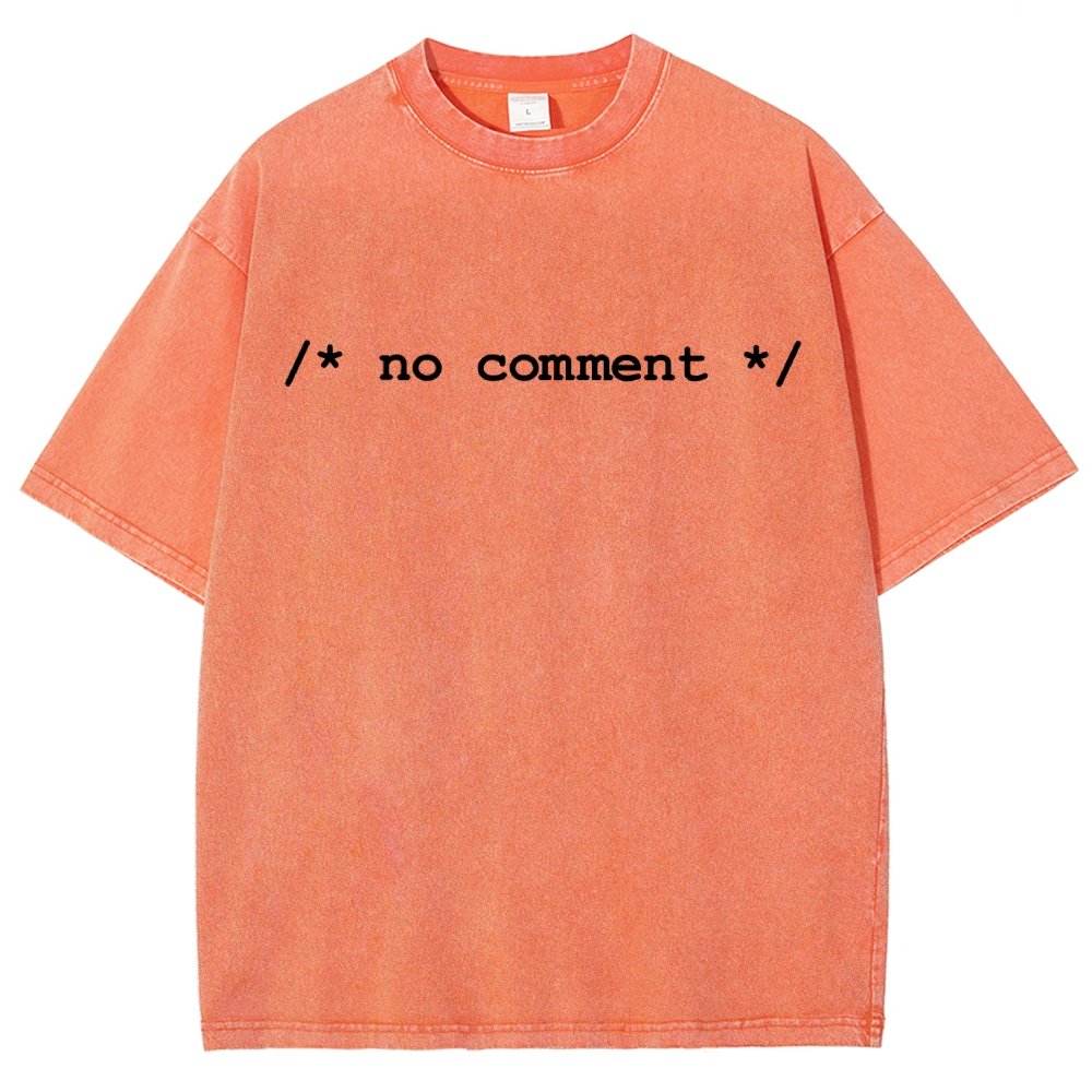 No Comment Vintage Distressed T-shirt