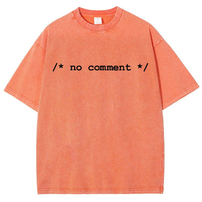 No Comment Vintage Distressed T-shirt