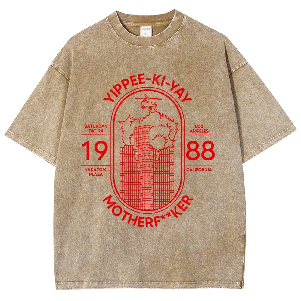 Yippie-ki-yay Vintage Distressed T-shirt