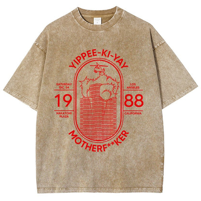 Yippie-ki-yay Vintage Distressed T-shirt