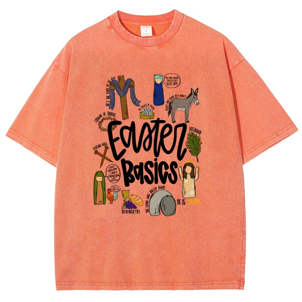 Easter Basics Vintage Distressed T-shirt