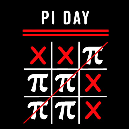3.14 Tic-Tac-Toe Noughts And Crosses Happy Pi Day Geek T-Shirt