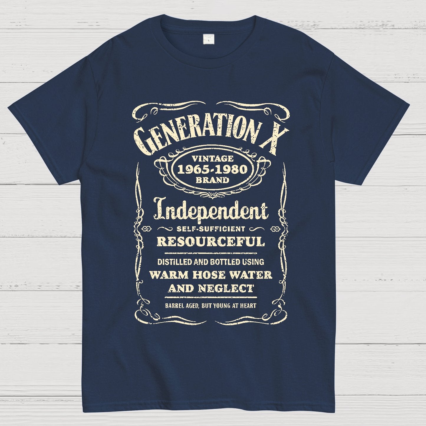 GEN X Barrel Aged, But Young At Heart Geek T-Shirt