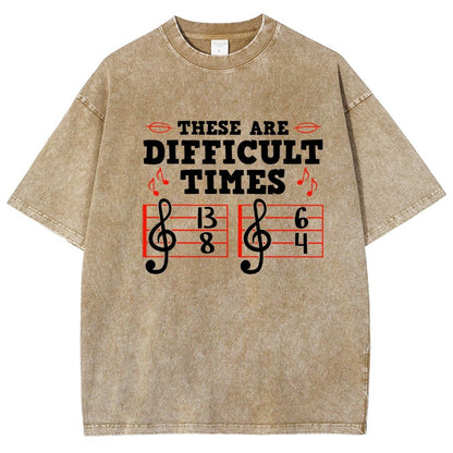 These Are Difficult Times Vintage Distressed T-shirt