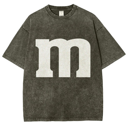 Fun letter M Vintage Distressed T-shirt