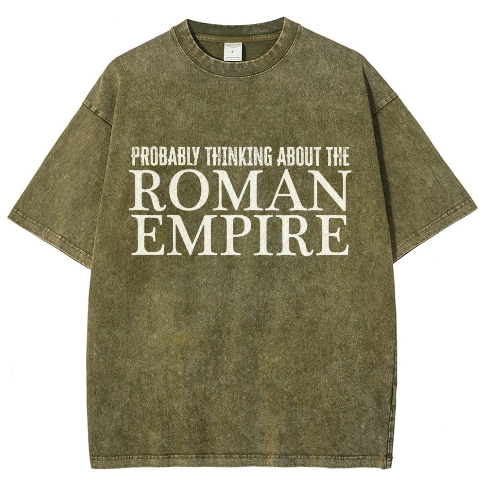 Probably Thinking About The Roman Empire Vintage Distressed T-shirt