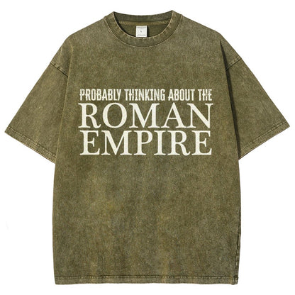 Probably Thinking About The Roman Empire Vintage Distressed T-shirt