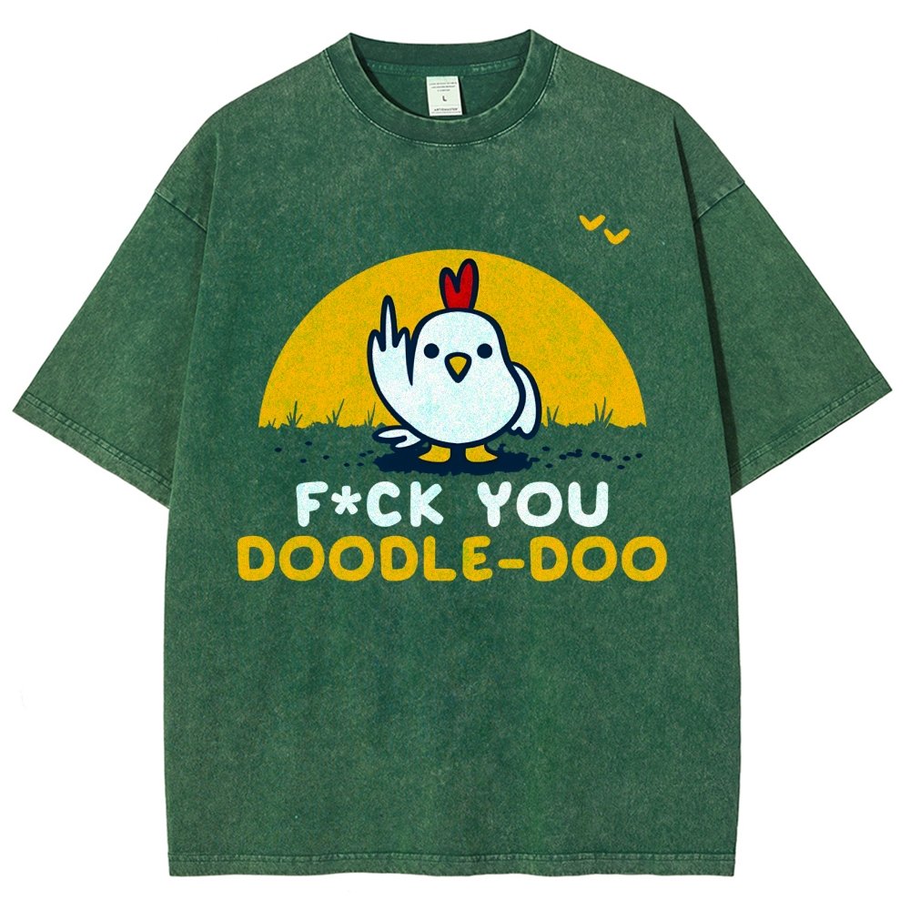 FU Doodle Doo Vintage Distressed T-shirt