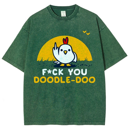 FU Doodle Doo Vintage Distressed T-shirt
