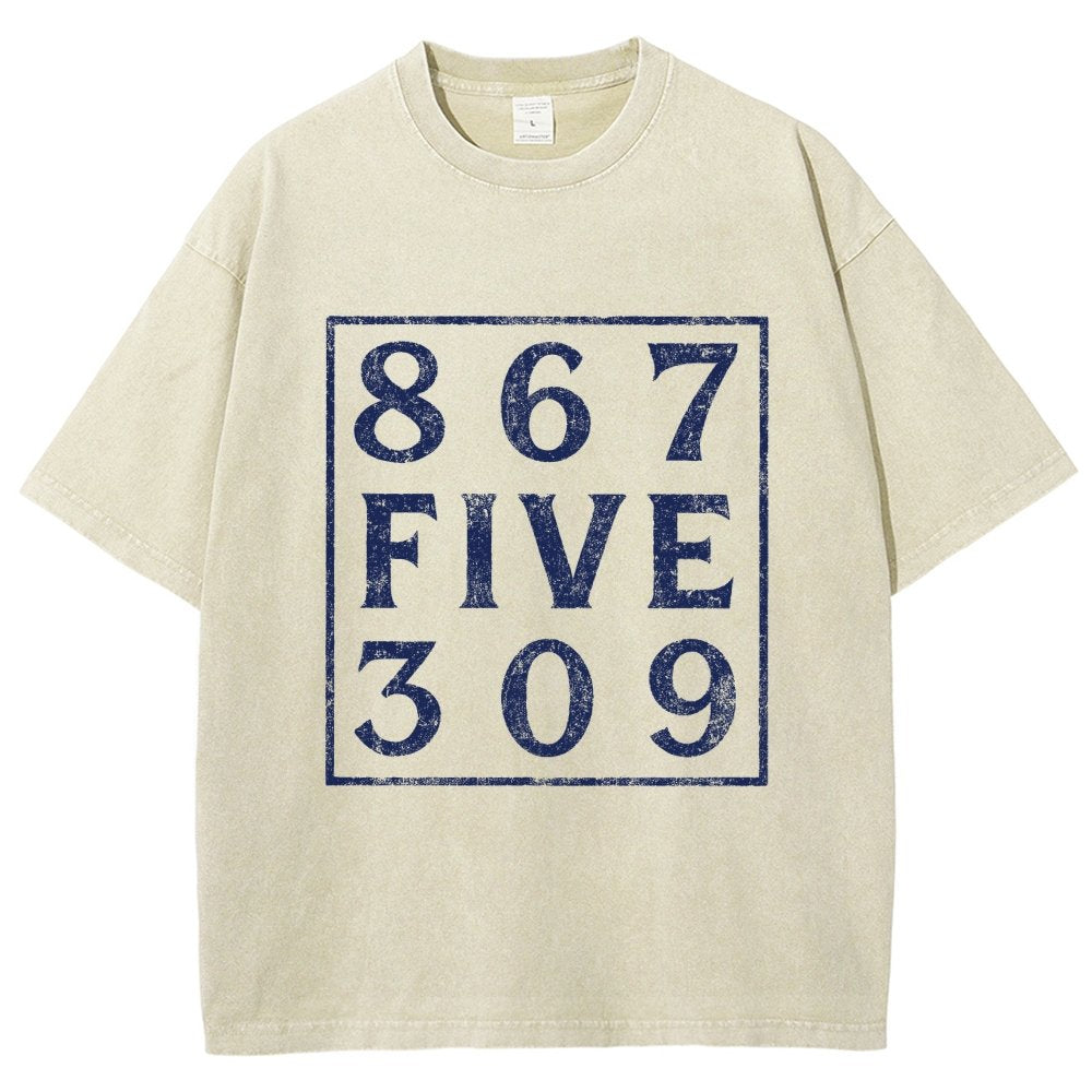 Music 867 Five 309 80S Pop Music  Vintage Distressed T-shirt