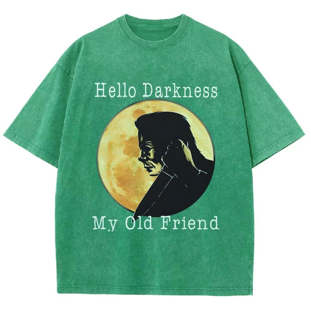Hello Darkness My Old Friend Vintage Distressed T-shirt