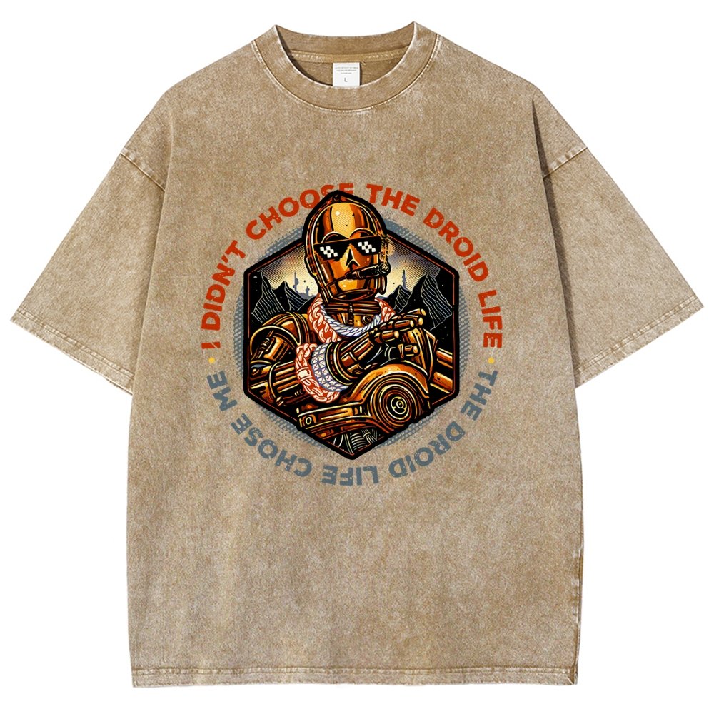 The Robot Life Vintage Distressed T-shirt