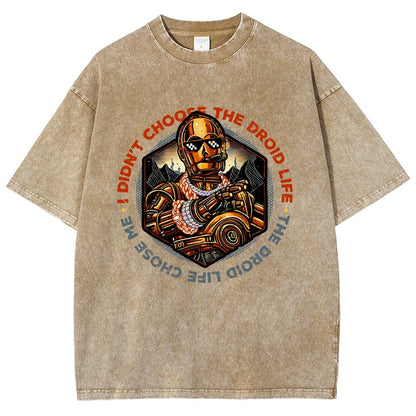 The Robot Life Vintage Distressed T-shirt