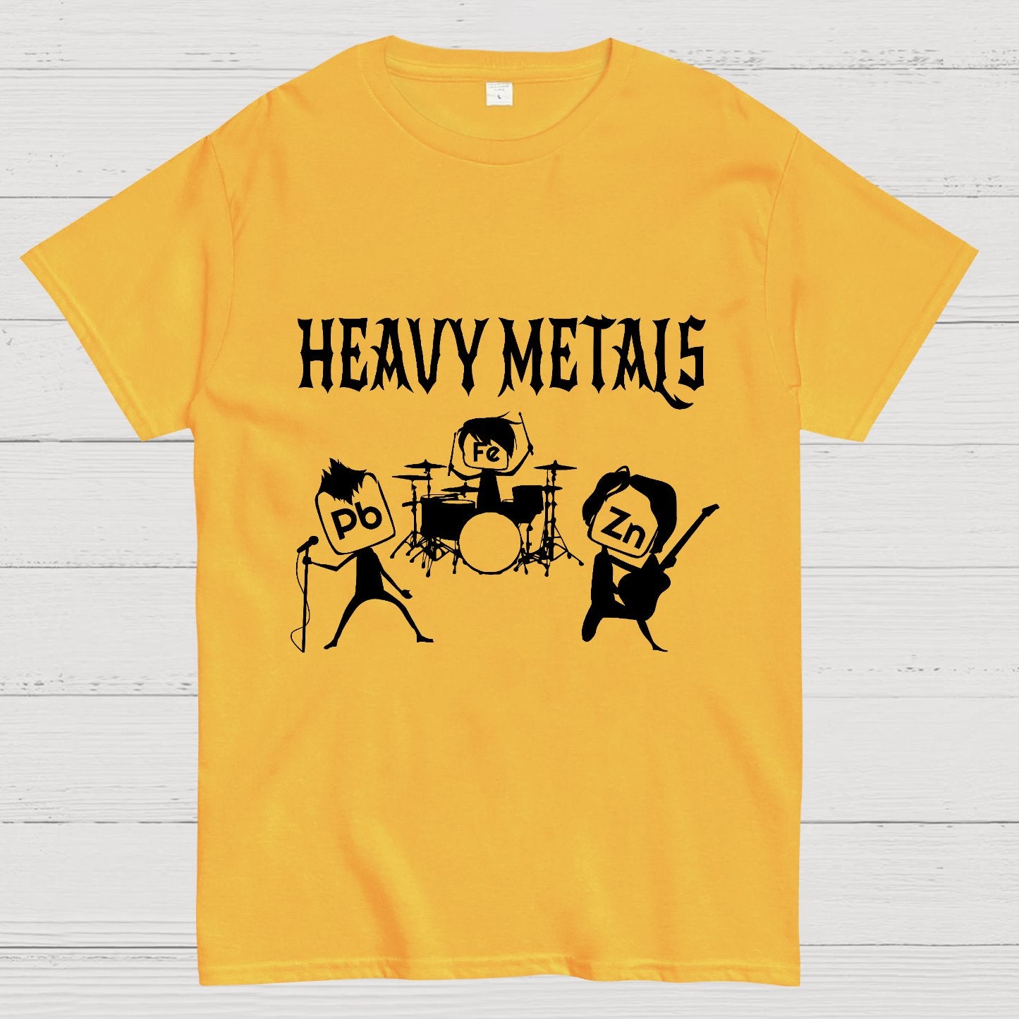 Saying Heavy Metals Rocks Chemistry Geeky T-Shirt