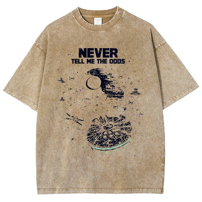 Never tell me the odds  Vintage Distressed T-shirt