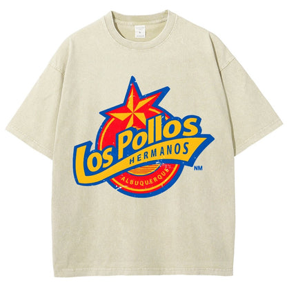 Los Pollos Hermoso Vintage Distressed T-shirt