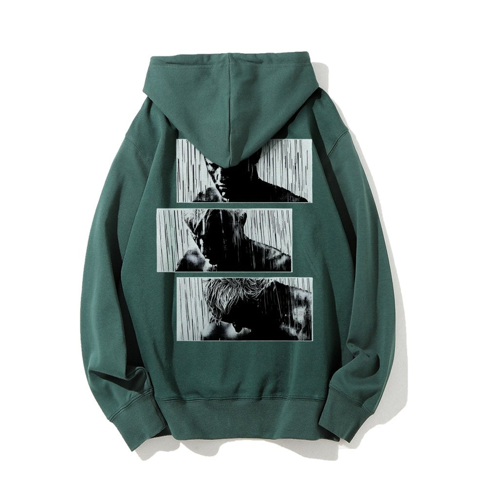 Tears In Rain Printed Back Unisex Cotton Hoodie