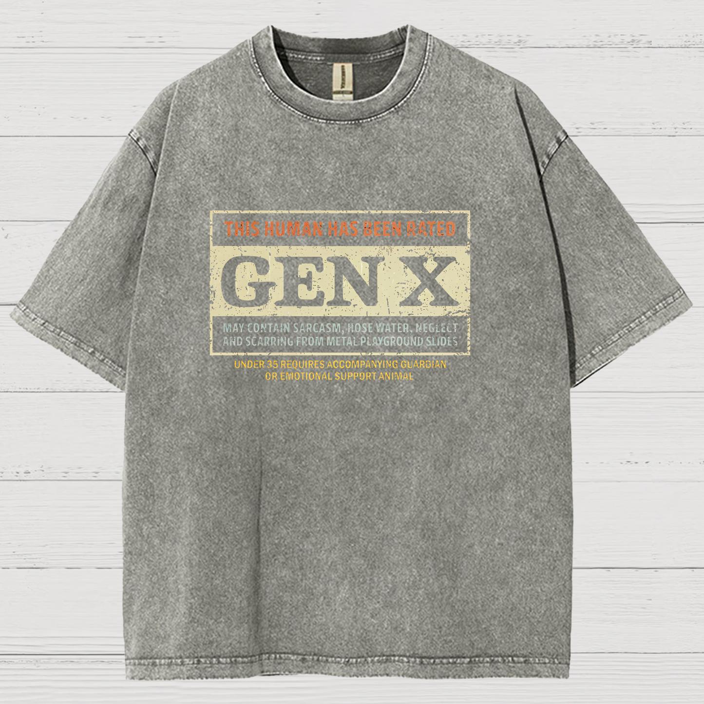 RATED GEN X Vintage Distressed T-shirt