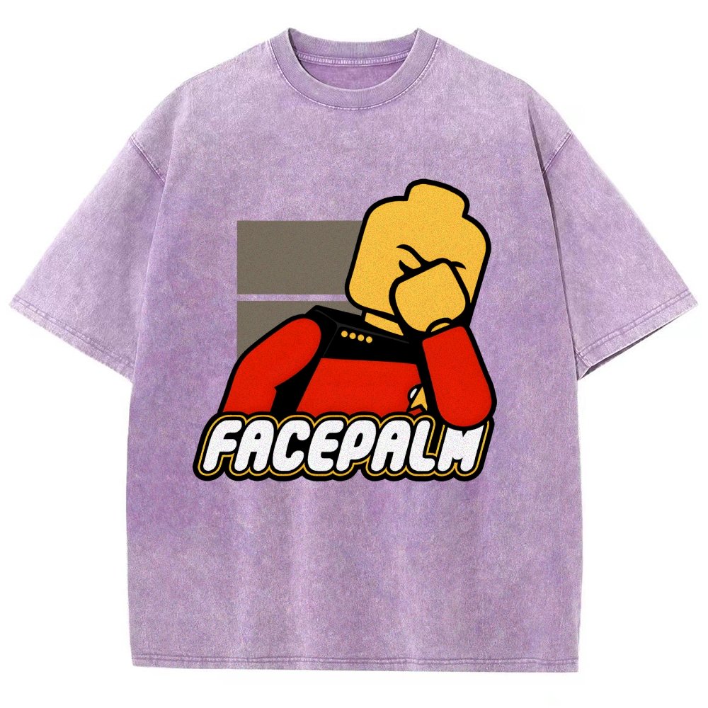 Facepalm Vintage Distressed T-shirt
