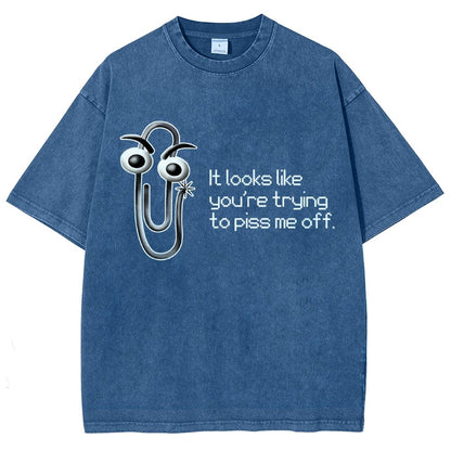 One Snippy Clip Vintage Distressed T-shirt