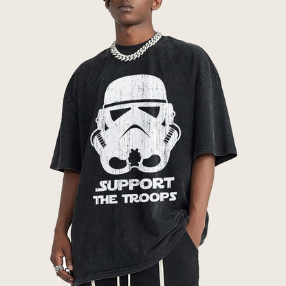 Support The Troops Vintage Distressed T-shirt