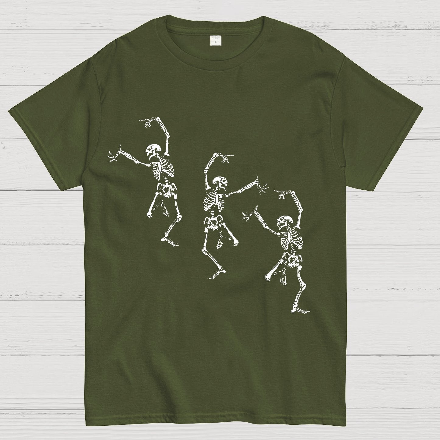 Skeleton Dancing Halloween Geeky T-Shirt