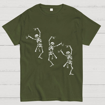 Skeleton Dancing Halloween Geeky T-Shirt