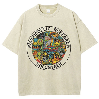 Psychedelic Research Volunteer Vintage Distressed T-shirt