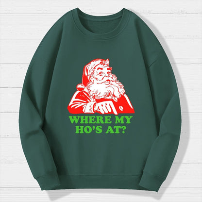 Ho Ho Ho Christmas Geek Cotton Sweatshirt