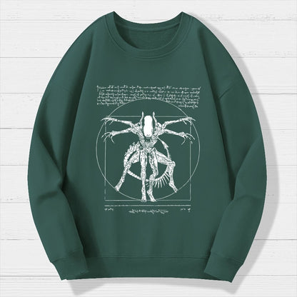 Mystery Creature Geek Cotton Sweatshirt