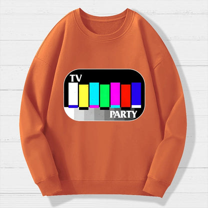TV Party Geek Cotton Sweatshirt