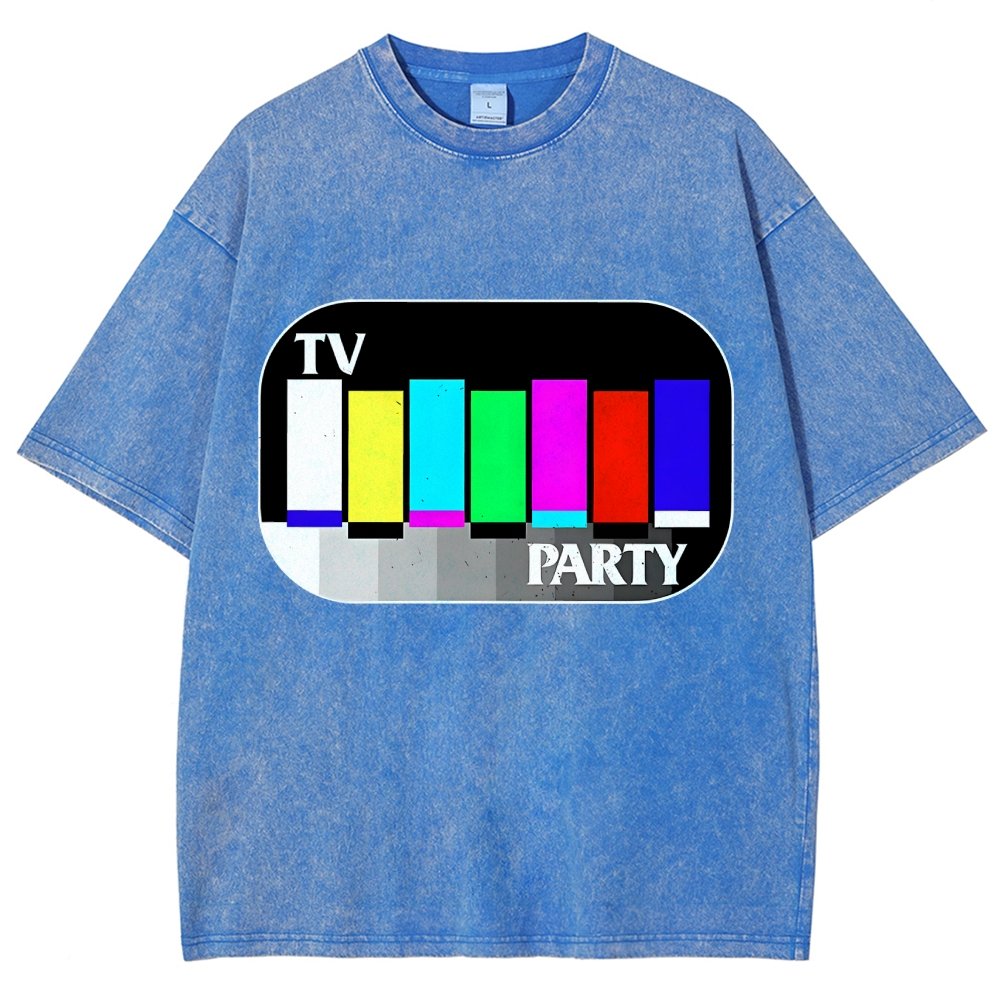 TV Party Vintage Distressed T-shirt
