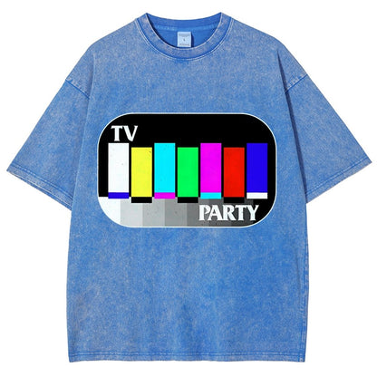 TV Party Vintage Distressed T-shirt