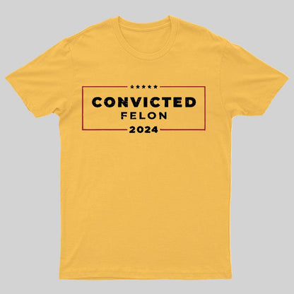 2024 Convicted Felon Geeky T-Shirt