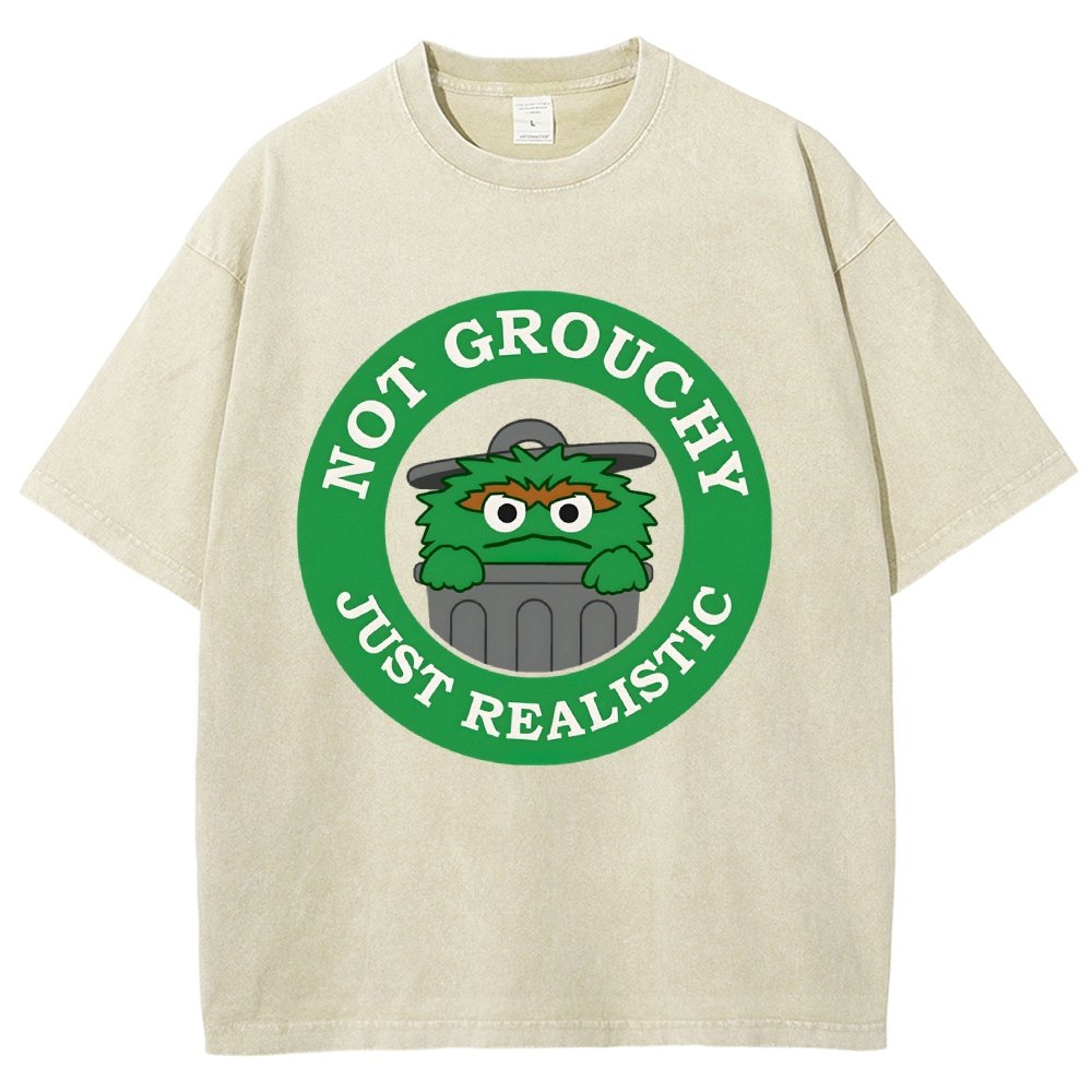I'm Not Grouchy Vintage Distressed T-shirt
