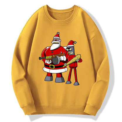 Merry Christmas Geek Cotton Sweatshirt