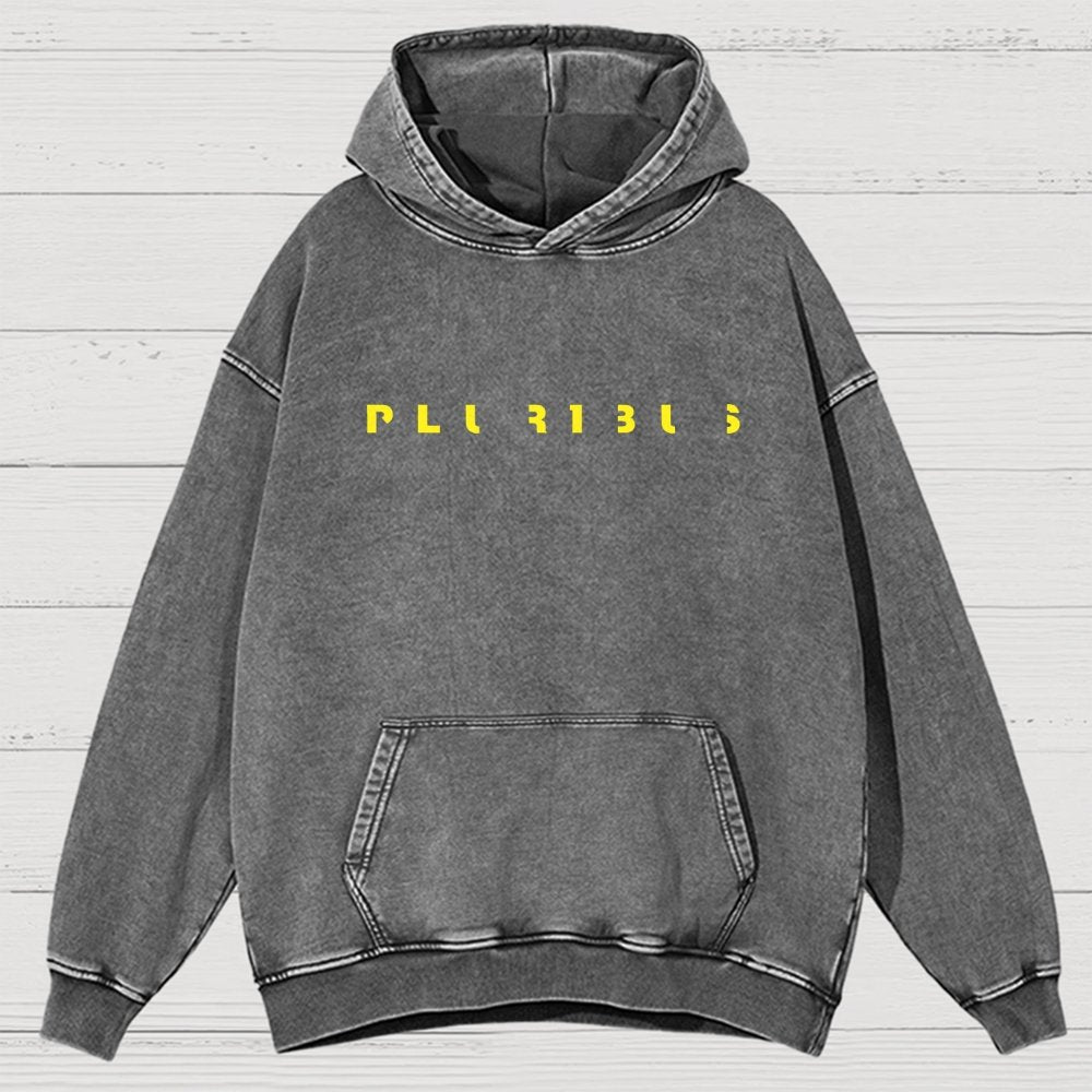 Pluribus Extraterrestrial Minimal Vintage Distressed Hoodie