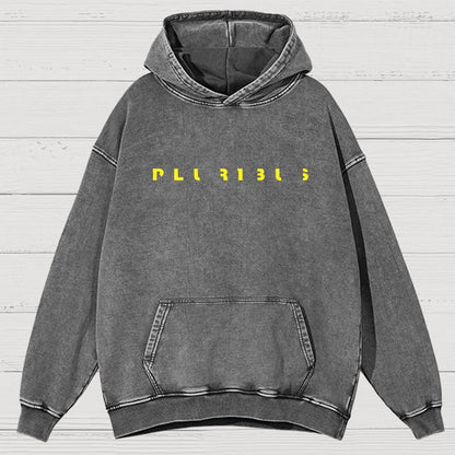 Pluribus Extraterrestrial Minimal Vintage Distressed Hoodie